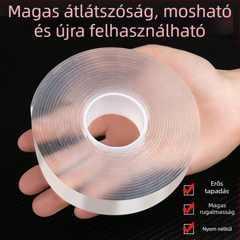 Nano kétoldalas szalag — Márka JIUMO; Anyag: akril; Rögzítés módja: ragasztás; Piacra kerülés éve: 2023; Termékkategória: szívóhorog