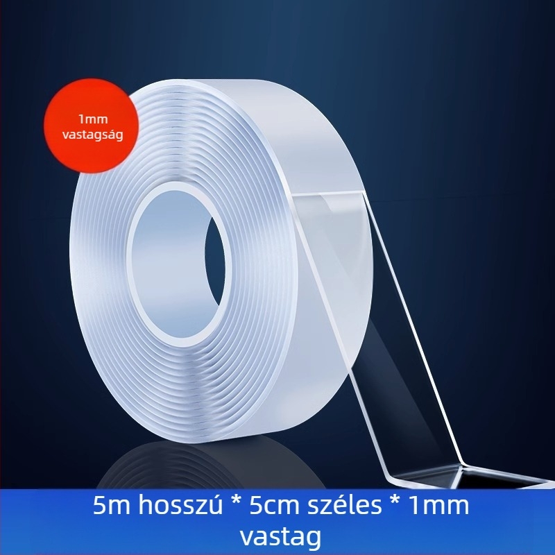 Nano kétoldalas szalag — Márka JIUMO; Anyag: akril; Rögzítés módja: ragasztás; Piacra kerülés éve: 2023; Termékkategória: szívóhorog