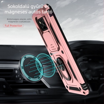 POCO X3 telefonvédő – Két az egyben, Eredeti kialakítás; Anyag: TPU+PC; Folyamat: Injektiós formázás; Funkciók: Állvány/Tartó, Mágneses vonzás, Esés elleni védelem; Kompatibilis a POCO X3