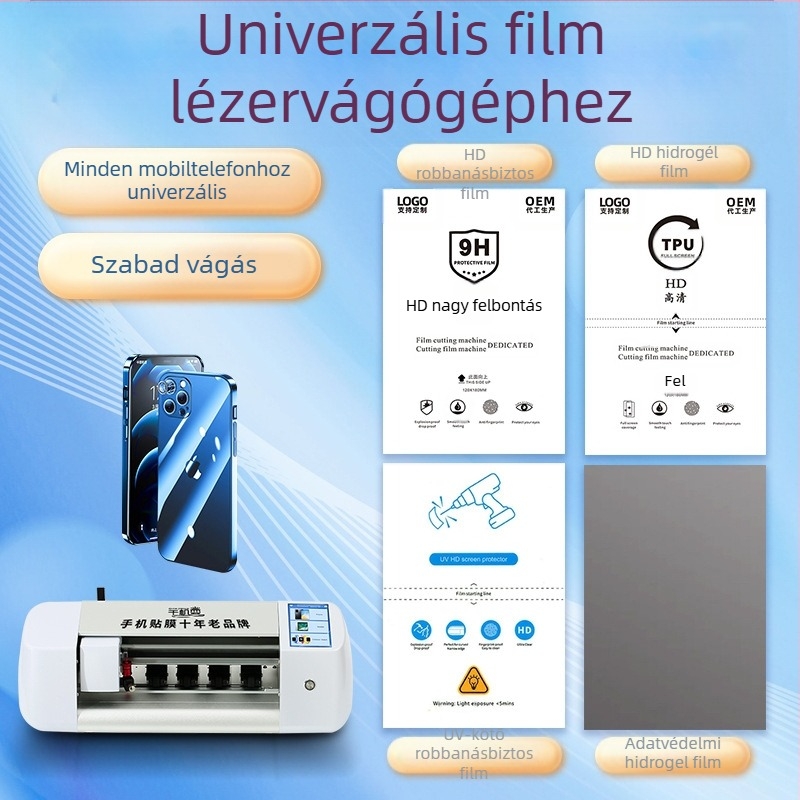 Telefonképernyő védő PET anyagból, elülső fólia, HD tisztaság