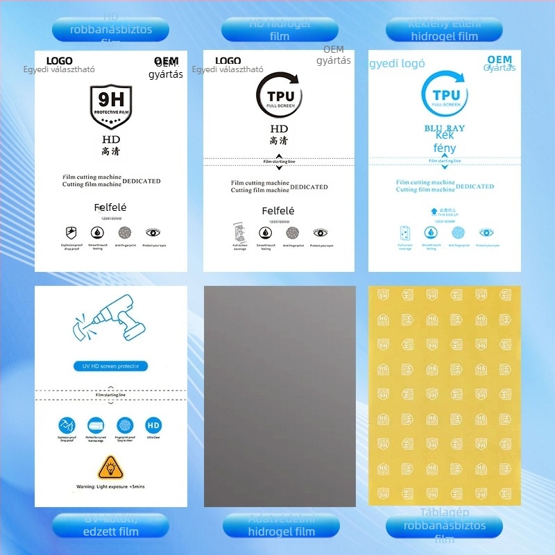 Telefonképernyő védő PET anyagból, elülső fólia, HD tisztaság