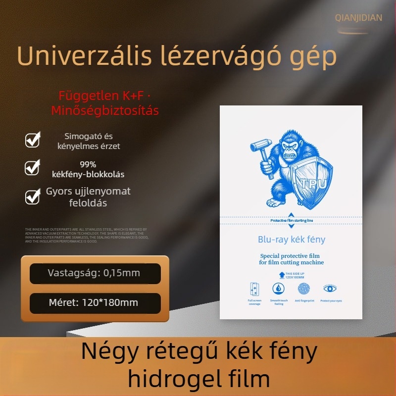 Telefonképernyő védő PET anyagból, elülső fólia, HD tisztaság