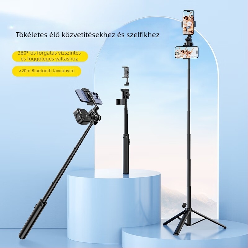 MT Series állvány mobiltelefonhoz és kamerához, univerzális kompatibilitás