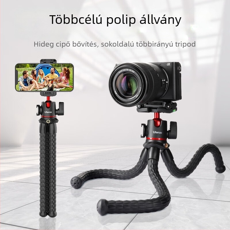 MT Series állvány mobiltelefonhoz és kamerához, univerzális kompatibilitás