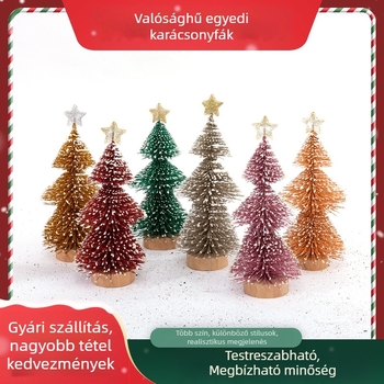 Ousheng asztali karácsonyfa fenyőtűkkel dekorációhoz