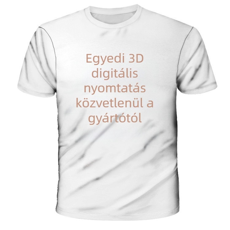 Női V-nyakú póló törött virágos mintával, rövid ujjú, 95% poliészter, 2025 tavasza