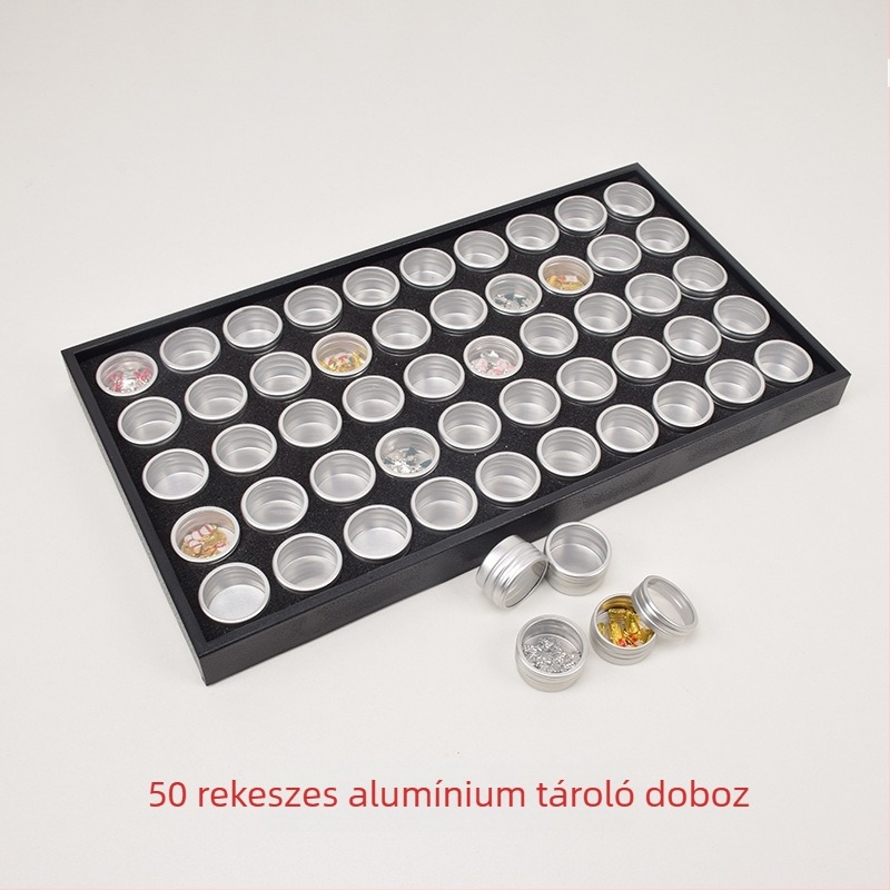 Ékszertároló doboz — átlátszó, kör, merev kartondoboz gyémánt ékszerekhez