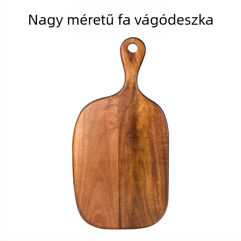 Akáciafa nyelű vágódeszka – antik stílusú, többfunkciós konyhai vágódeszka pizza, steak, gyümölcs és kenyér számára