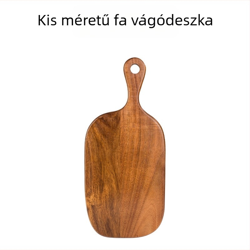 Akáciafa nyelű vágódeszka – antik stílusú, többfunkciós konyhai vágódeszka pizza, steak, gyümölcs és kenyér számára