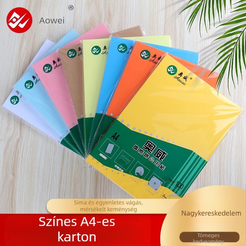 DIY üdvözlőlap karton gyerekeknek – kézzel készített festőpapír, vastag dekoratív karton kézműves projektekhez; Anyag: Papír; Csomagolás: 100 lap csomagban; Sima: 100; Fehérség: 100