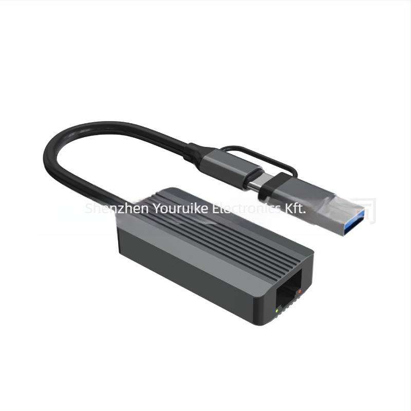 USB-C/USB 3.0 RJ-45 Gigabit Ethernet adapter – illesztőprogram nélkül, 10/100/1000 Mbps