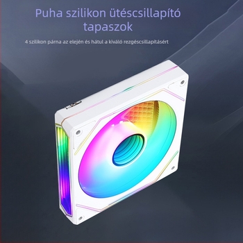 CPU hűtőventilátor, 4-pin PWM, hidraulikus csapágy, csendes, 600–1800 RPM, 12025
