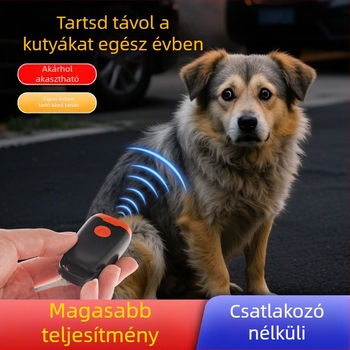 Dexin ultrahangos kutyariasztó – erős, hosszú hatótávolságú edzéshez, kültéri személyvédelemhez; műanyag kivitel; univerzális használat.