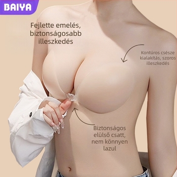 Szilikon mellbimbófedő – Push Up, Sima, Láthatatlan, Megvastított, Kör alakú