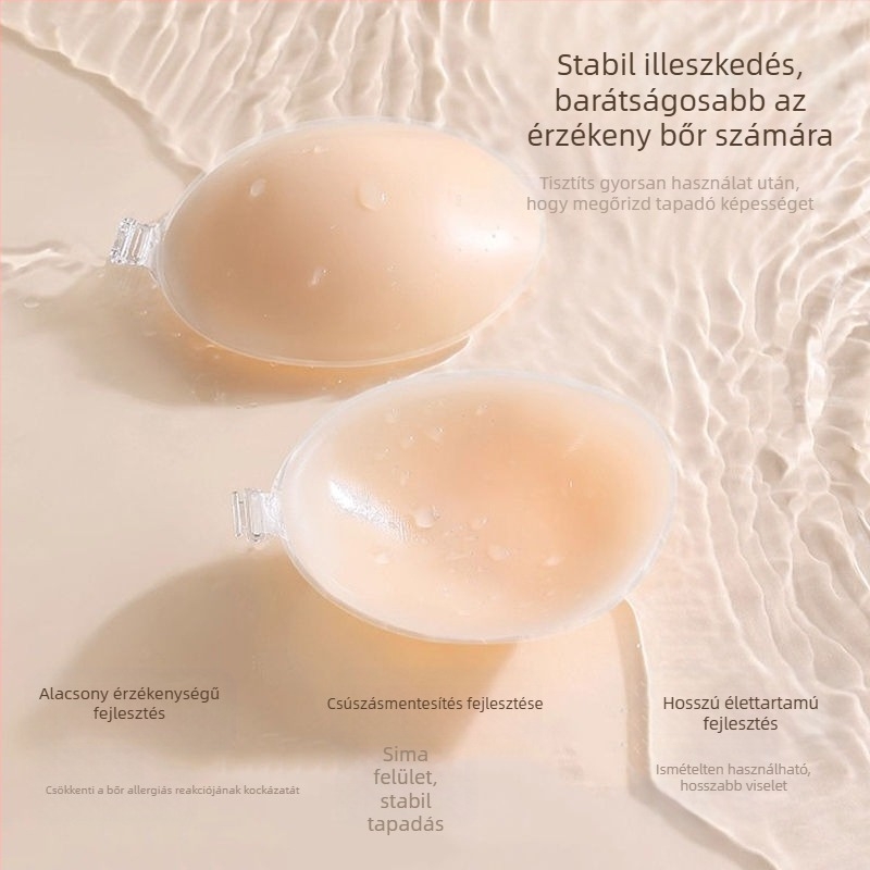 Szilikon mellbimbófedő – Push Up, Sima, Láthatatlan, Megvastított, Kör alakú