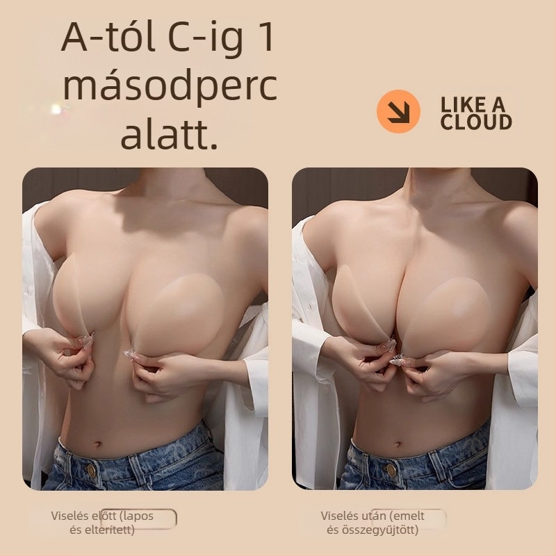 Szilikon mellbimbófedő – Push Up, Sima, Láthatatlan, Megvastított, Kör alakú