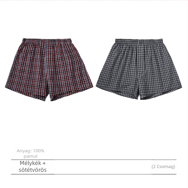 Férfi pamut boxeralsó, középmagas derekú, ágyéki része több mint 95% pamut, tavaszra