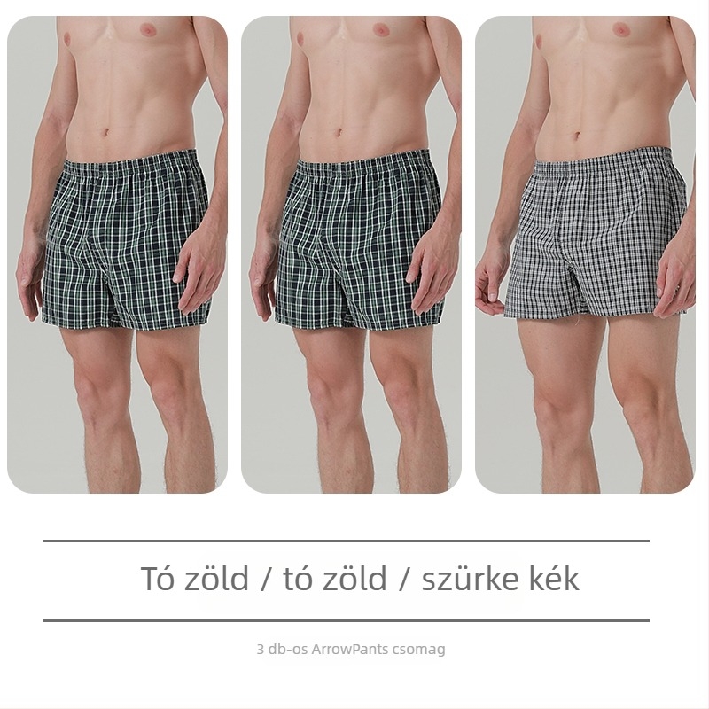 Férfi pamut boxeralsó, középmagas derekú, ágyéki része több mint 95% pamut, tavaszra
