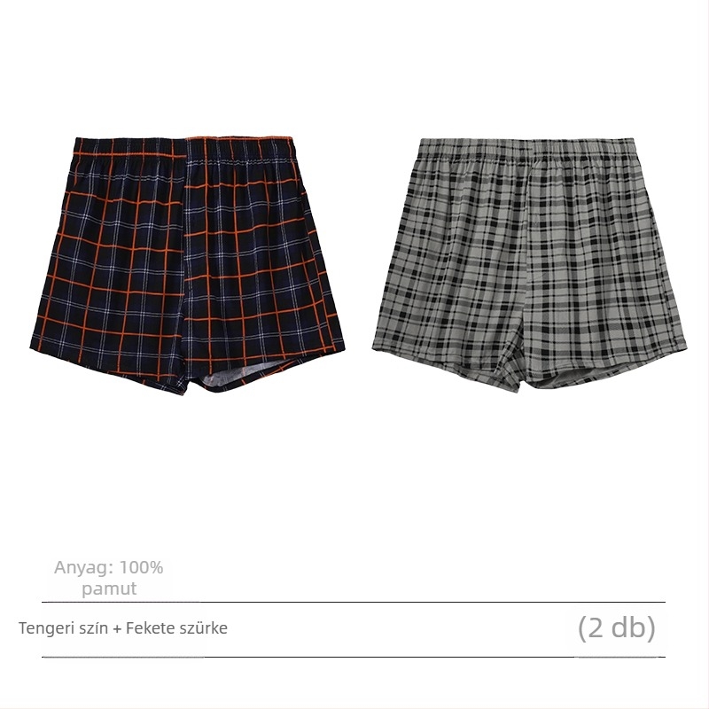 Férfi pamut boxeralsó, középmagas derekú, ágyéki része több mint 95% pamut, tavaszra