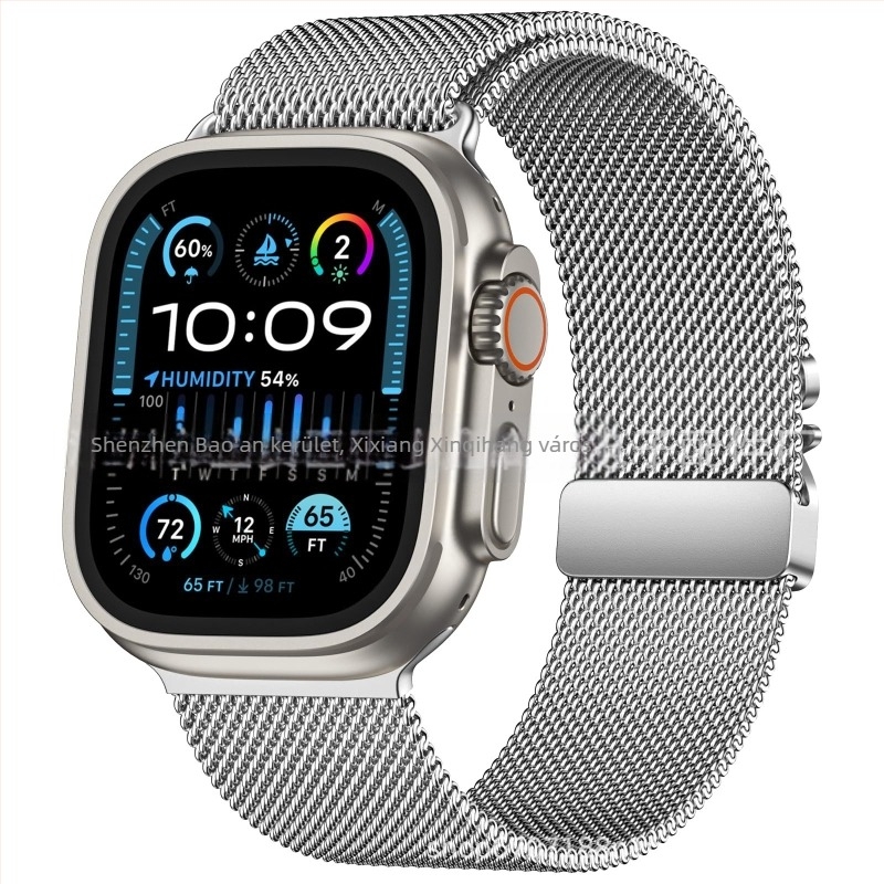 Milan szíj Apple Watch Ultra 2-höz ejtőernyőcsattal, a 10. generáció