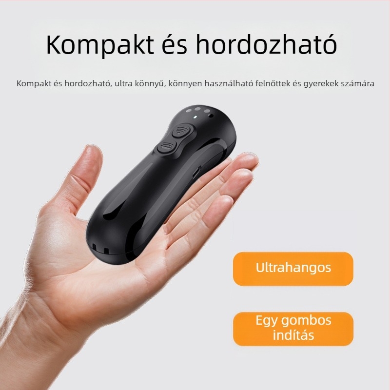 W32 ultrahangos kutyariasztó – ugatás elleni, töltővel, változó frekvencia, LED kézi lámpa