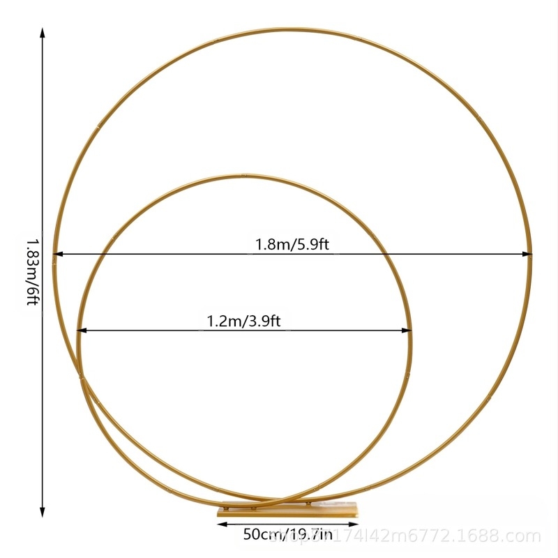 Helyszíni dekorációs eszközök – vasból készült, európai stílus, születésnapi rendezvényre, kód W001