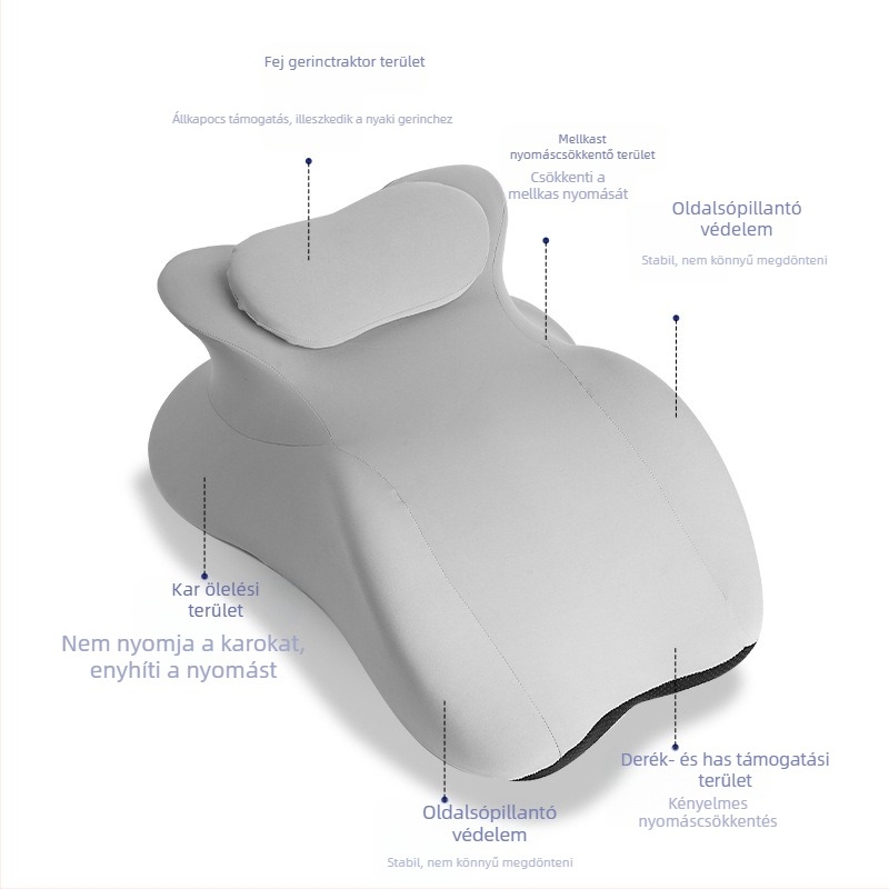 Többfunkciós masszázspárna, pillangó alakú, Memory Foam, felnőtteknek, egy személyes használatra
