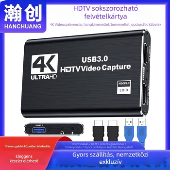 HANCHUANG USB 3.0 HDMI Loop-Out 4K felvételi kártya HC-1407 (Csip 2131, Gyártó: MS)