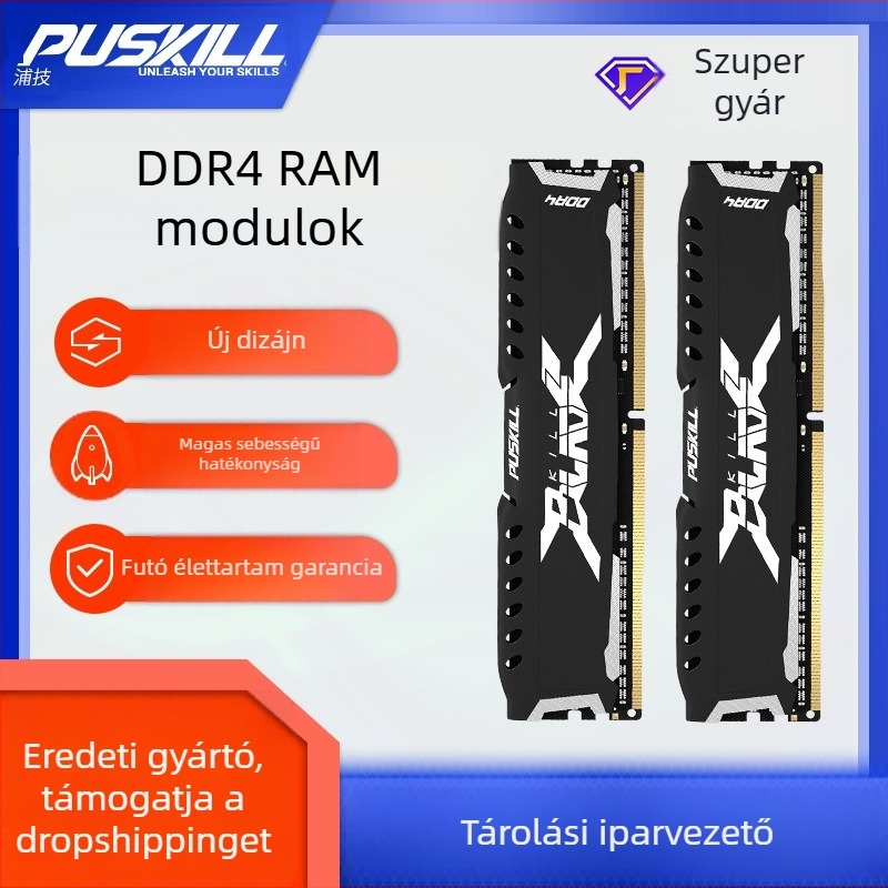 DDR4 8GB 3200MHz DIMM memória, 288-pin, asztali számítógéphez