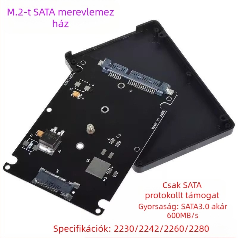 NGFF(M.2) SATA adapterkártya - SATA 3.0 interfész, M.2 formátum, márka Great-Q, modell M2