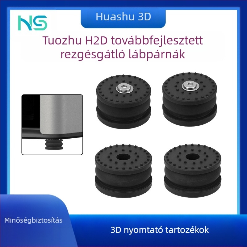 H2D Upgradált csillapító lábbetétek 3D nyomtatóhoz, rezgéscsillapítás, energiaelnyelés, rezgések csökkentése, csendes, csúszásmentes