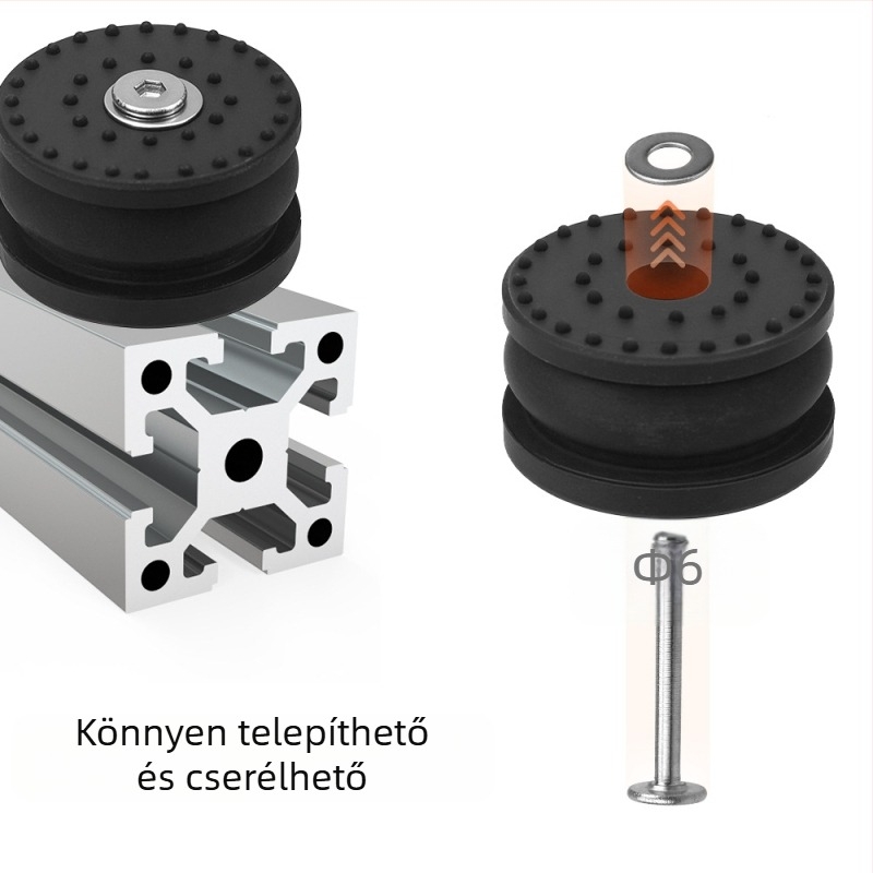 H2D Upgradált csillapító lábbetétek 3D nyomtatóhoz, rezgéscsillapítás, energiaelnyelés, rezgések csökkentése, csendes, csúszásmentes