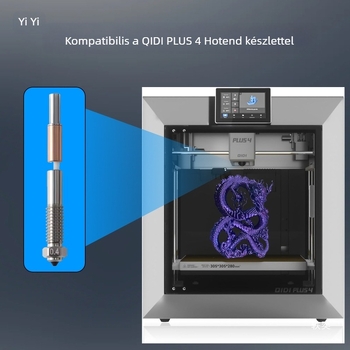 Bi-metál acél bevonat fúvóka 3D nyomtatóhoz, Qidi Plus4