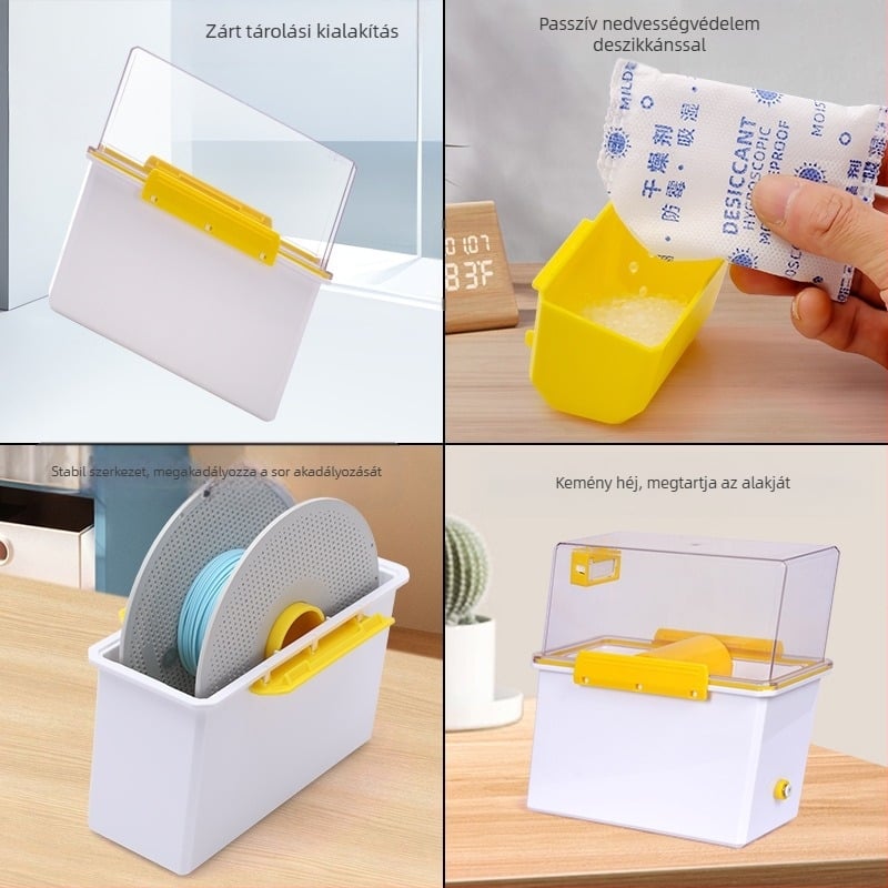 3D nyomtató kiegészítők szárító doboza – tömítés, átlátszó tárolóedény – Earth Surface Drying Box