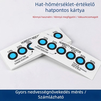 PCB nedvességjelző kártya, színváltó, teszt nélkül, higanymentes, 6 darabos csomag