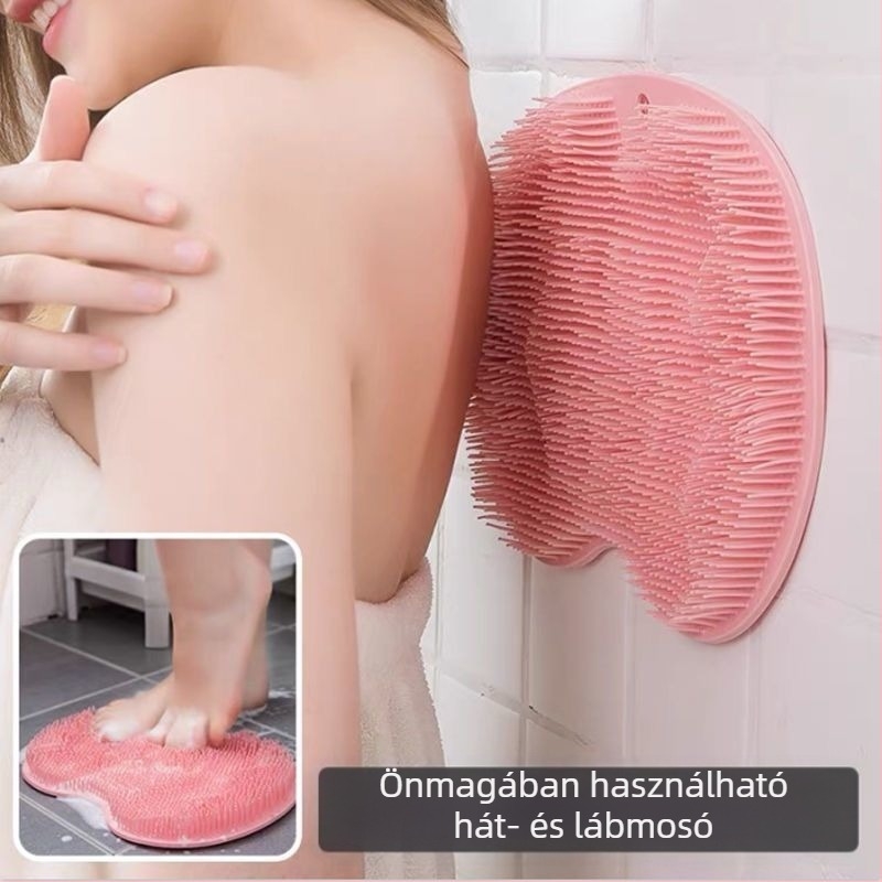 Szilikon fürdőszobai radírozó párna testre és lábakra, szívófej a hátmasszázshoz