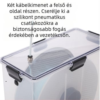 3D nyomtató fogyóanyagok szárító doboza PLA (1 kg) és PETG – por- és nedvességálló zárt tároló