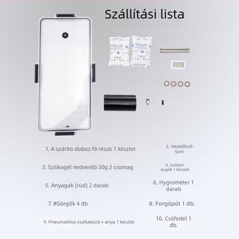 3D nyomtató fogyóanyagok szárító doboza PLA (1 kg) és PETG – por- és nedvességálló zárt tároló