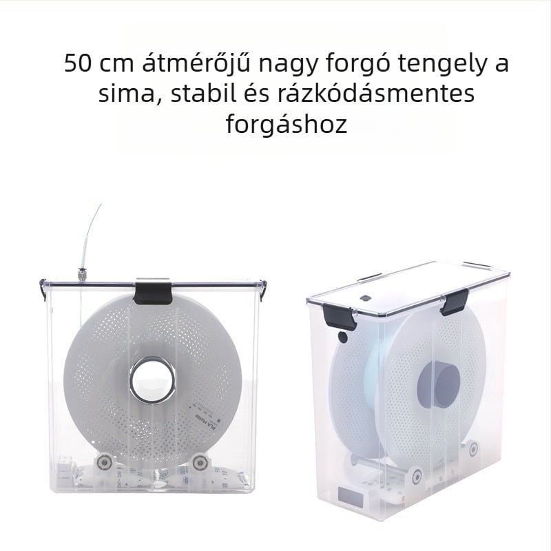 3D nyomtató fogyóanyagok szárító doboza PLA (1 kg) és PETG – por- és nedvességálló zárt tároló