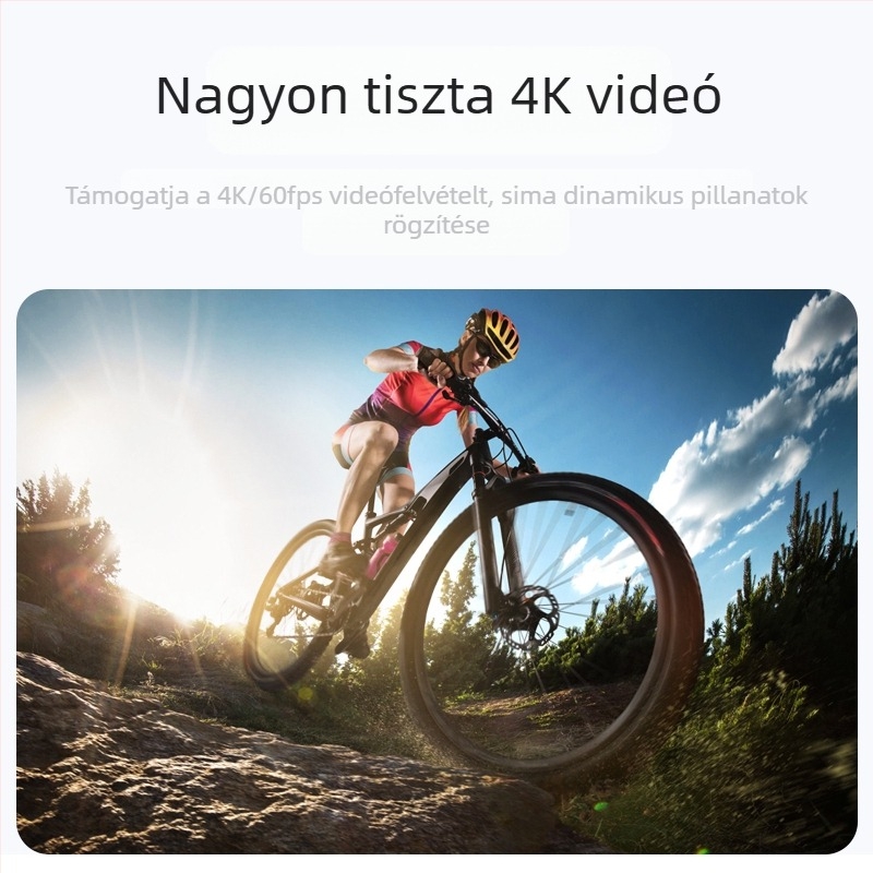 Mini01 4K kültéri vízálló actionkamera, IP68, 4K60fps, 1.54in LCD, WiFi távvezérlő, 980mAh akkumulátor