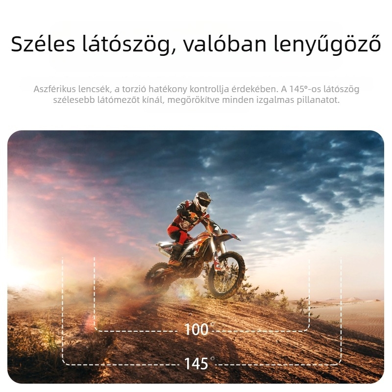 Mini01 4K kültéri vízálló actionkamera, IP68, 4K60fps, 1.54in LCD, WiFi távvezérlő, 980mAh akkumulátor