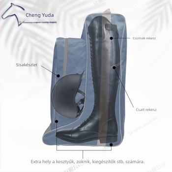 Lovas felszerelés táska sisak és csizma számára | Oxford vászon | Testreszabható | Származás: Jiangsu | Csomagolás: 25 db