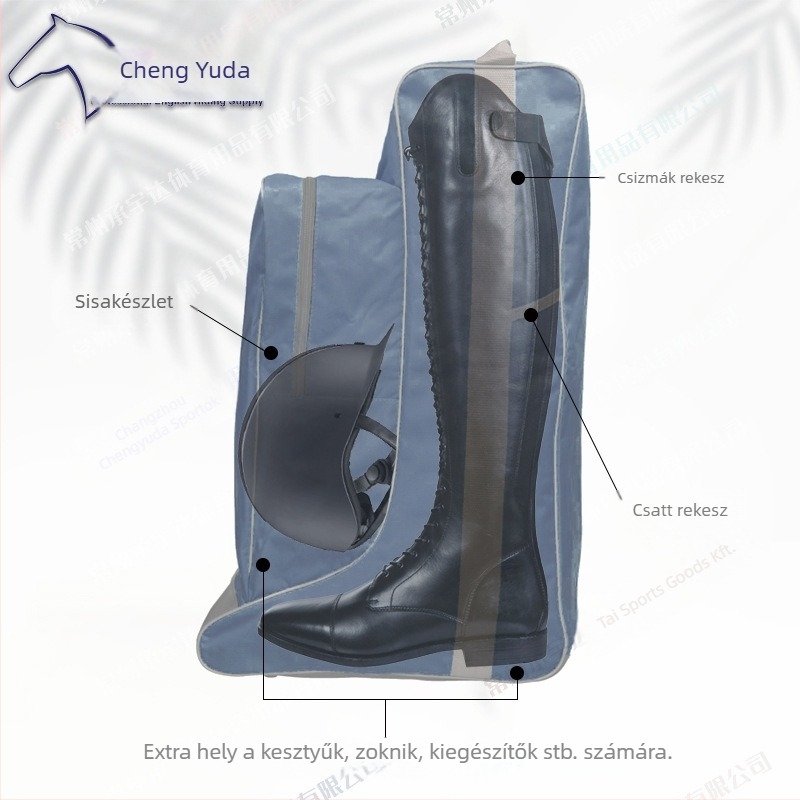 Lovas felszerelés táska sisak és csizma számára | Oxford vászon | Testreszabható | Származás: Jiangsu | Csomagolás: 25 db