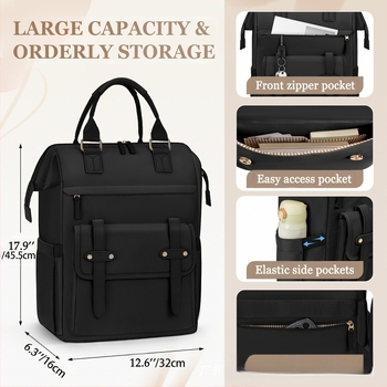 Hátizsák laptophoz – Valódi bőr, Top Grain marhabőr, 20–35L, Retro stílus, Szabadidős utazásokhoz