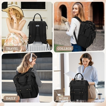 Hátizsák laptophoz – Valódi bőr, Top Grain marhabőr, 20–35L, Retro stílus, Szabadidős utazásokhoz