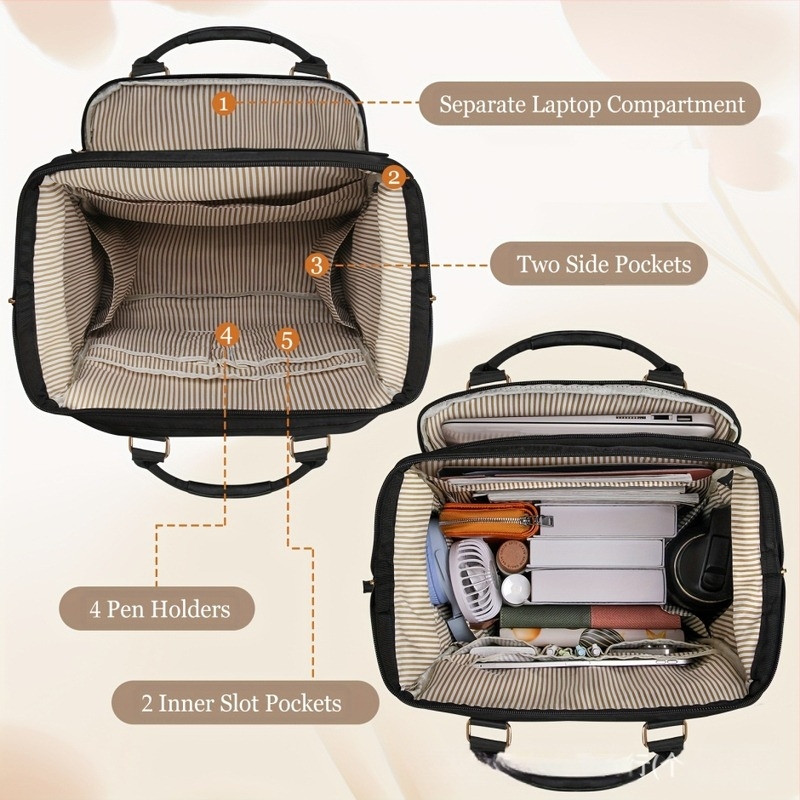 Hátizsák laptophoz – Valódi bőr, Top Grain marhabőr, 20–35L, Retro stílus, Szabadidős utazásokhoz