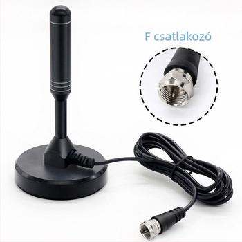 chauwei Passzív Digitális TV Antenna tapadókoronggal otthonra és autóba, HDTV DTMB DVB-T ISDB, F-típusú férfi csatlakozó