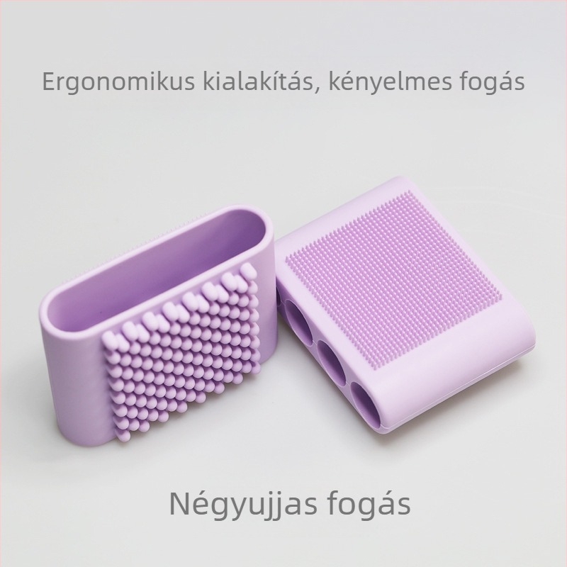 Very clever szilikon négypontos testtisztító kesztyű kutyáknak — hátoldali ecset, zuhanyzószivacs, csúszásmentes, 150 db csomag