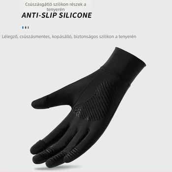 Vezetéshez és kerékpározáshoz készült kesztyű – Flip-Cover, Ice Silk poliészter, 61–70% fő anyag, légáteresztő, csúszásmentes, érintőképernyő-kompatibilis, napvédő – 2025 tavasz