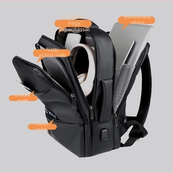 Hátizsák Uniszex Nylon 20-35L Légpárnás Vállpánttal